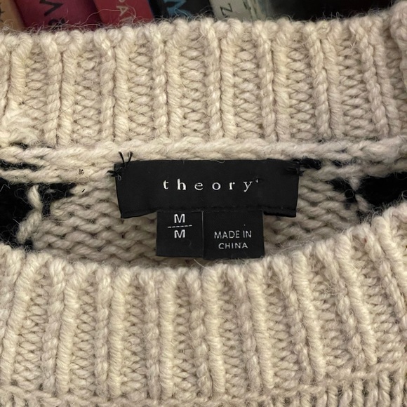 Theory Primlee Aria Alpaca Blend Colorblock Sweater 🦙 - Picture 4 of 6
